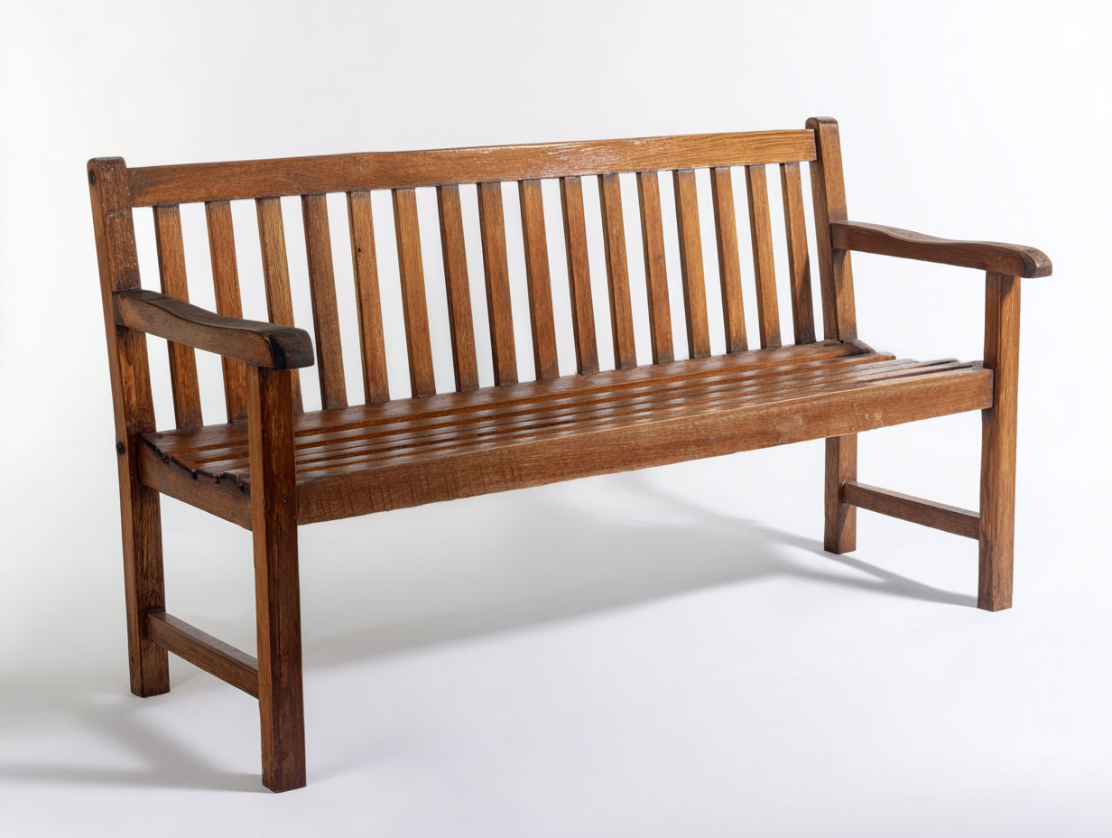 Bancos de jardín de madera maciza 150x60x88 cm - Marrón - Diseño clásico exterior