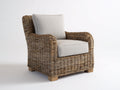 Sillones de ratán de mimbre natural 92x88x84 cm - Marrón claro-Beige - Diseño artesanal para salón o terraza cubierta