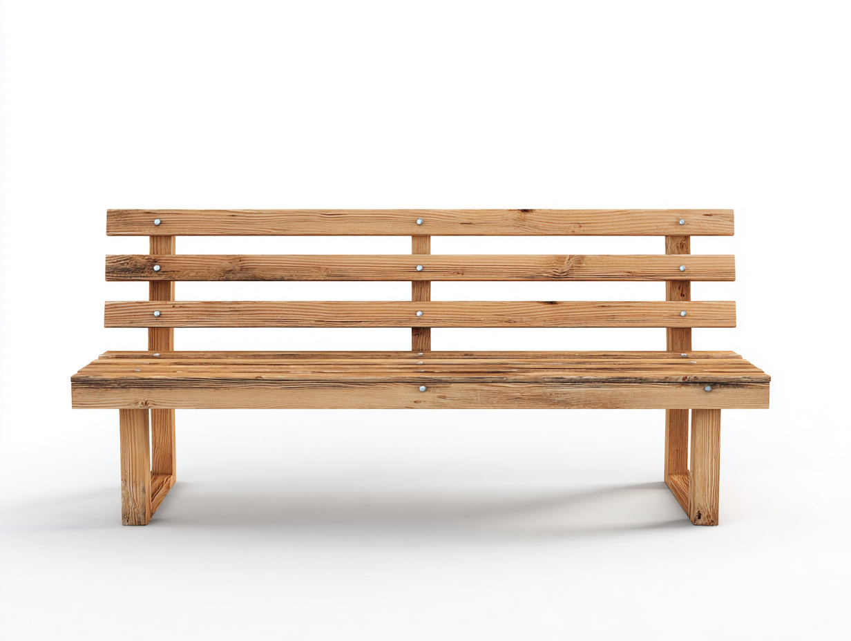 Bancos de jardín madera 170x60x88 cm - marrón - diseño minimalista con respaldo