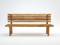Bancos de jardín de madera 160x55x85 cm - marrón natural - estilo clásico para exterior