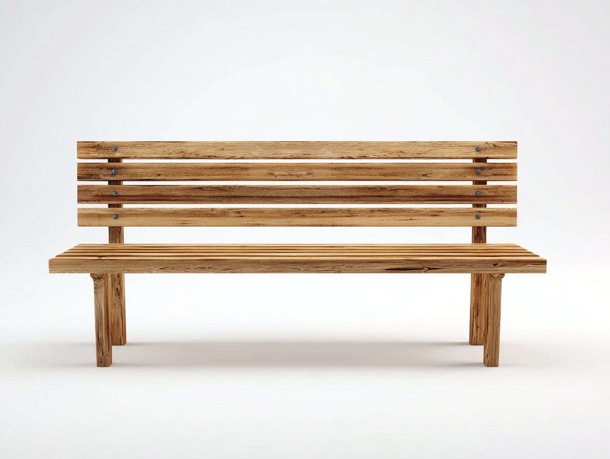 Bancos de jardín de madera 160x55x85 cm - marrón natural - estilo clásico para exterior